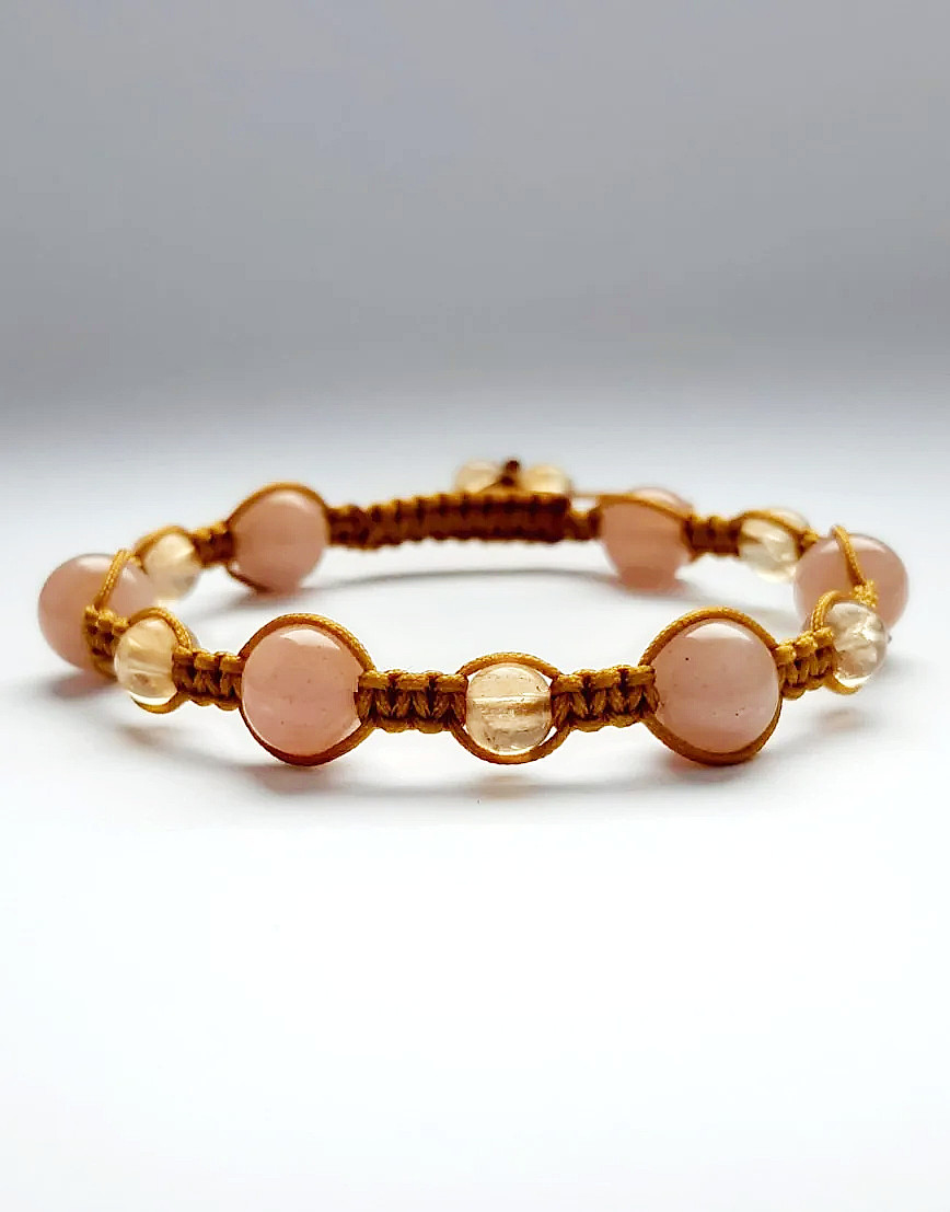 Bransoletka Osobista moc. Cytryn, kamień słoneczny.